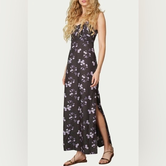 Black IrisLivie Floral-Print Cotton Maxi Dress In Black (D5)